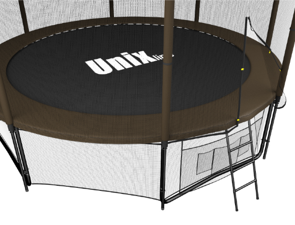 Батут UNIX line Black&Brown 12 ft (outside) Батут UNIX line Black&Brown 12 ft (outside)