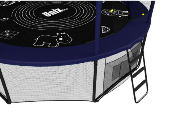 Батут UNIX line SUPREME GAME 10 ft (blue) Батут UNIX line SUPREME GAME 10 ft (blue)